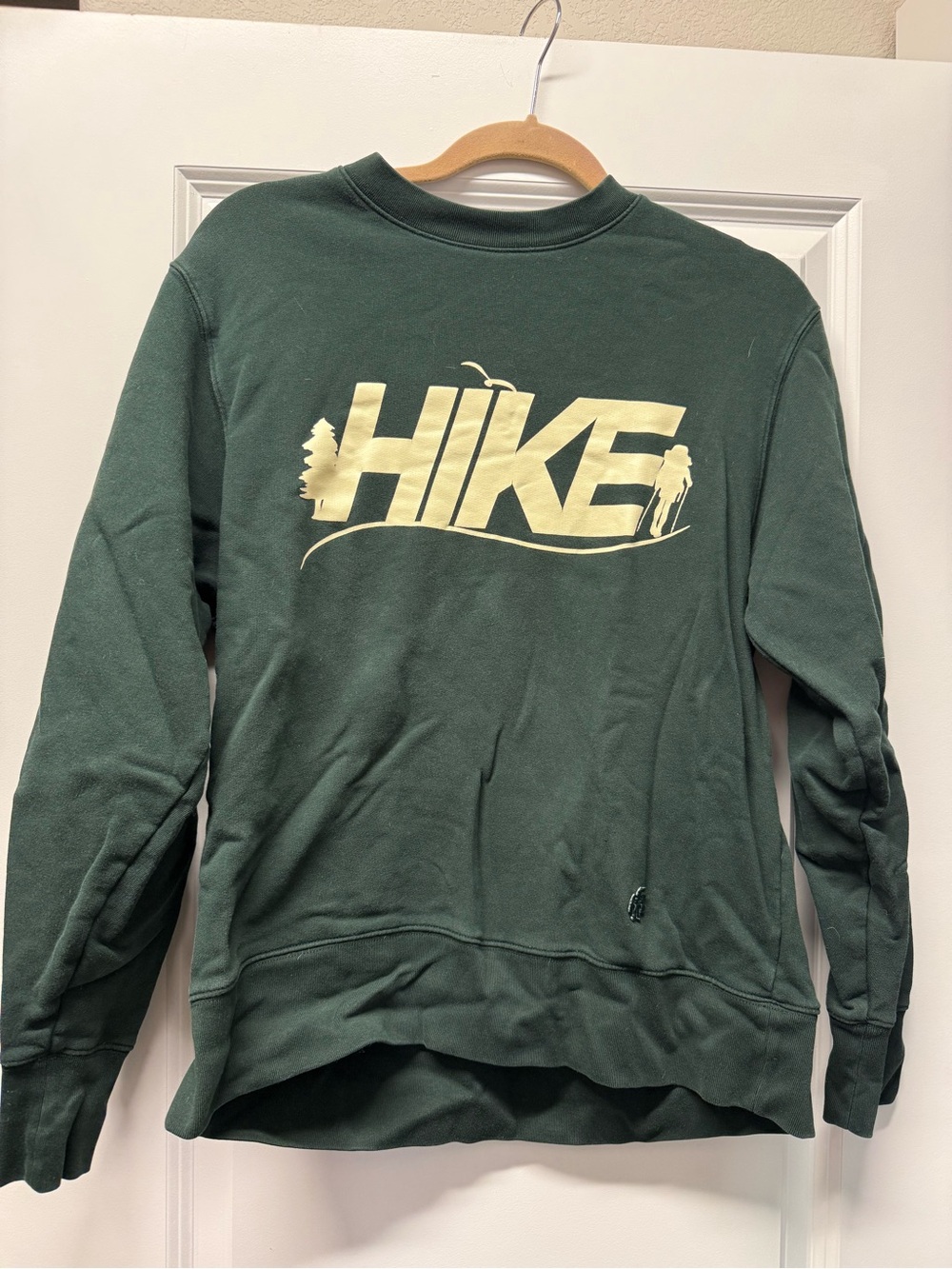 Tory Burch Sport Forest Green 'HIKE' Graphic Sweatshirt